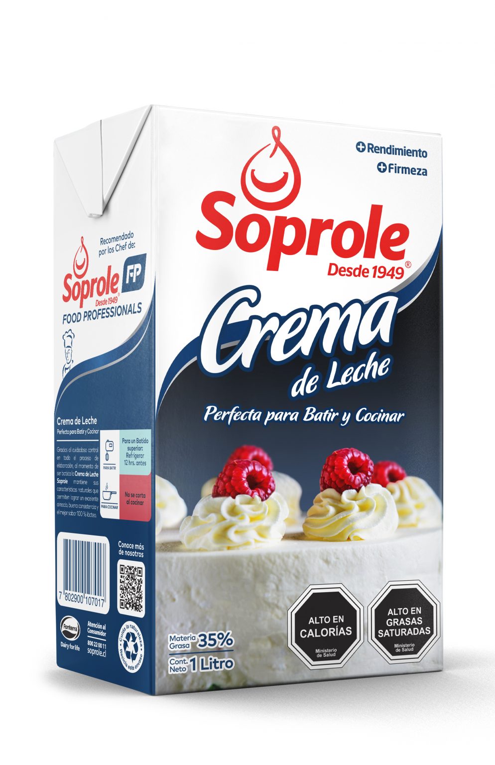 Crema de leche UHT y Leches Soprole infaltables en la gastronomía